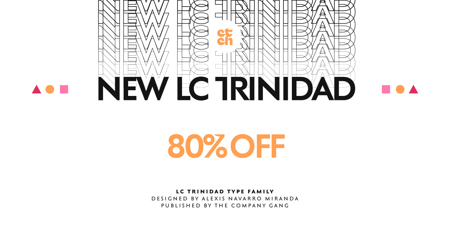 LC Trinidad Medium Font preview